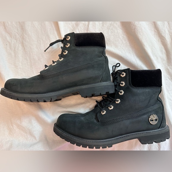 Timberland WOMEN'S VELVET ACCENT PREMIUM WATERPROOF BOOTS Black Size 9 - Picture 5 of 14